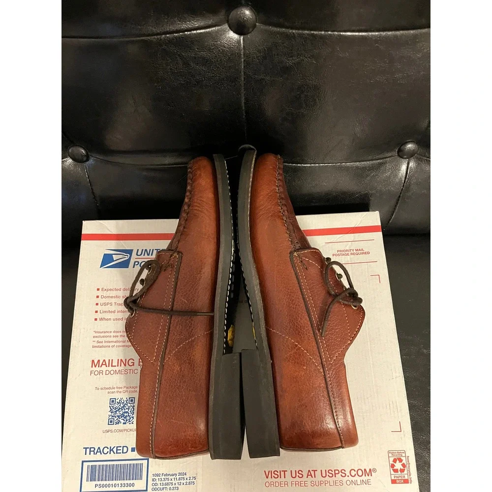 Orvis Brown Leather Moc Toe‎ Oxfords
